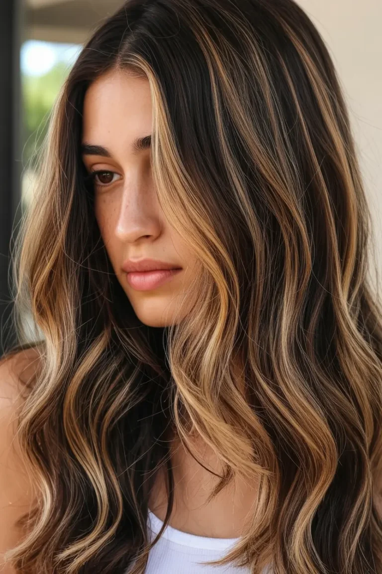 Reflejos en Cabello Oscuro