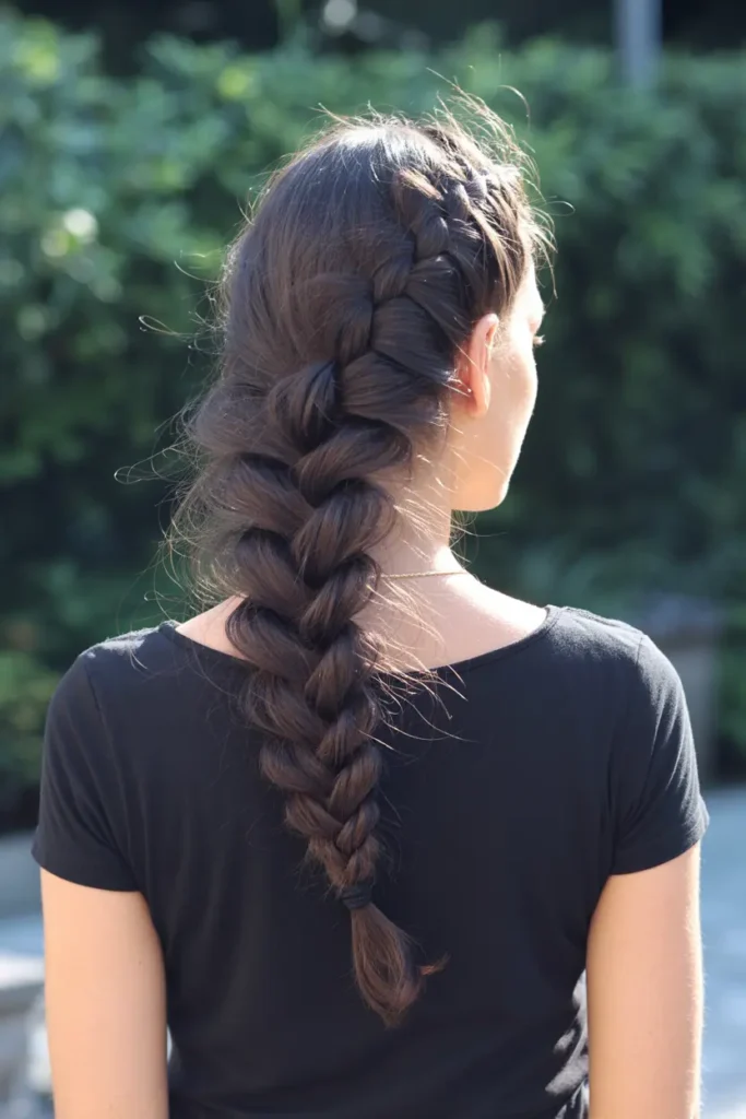 1. Messy French Braid